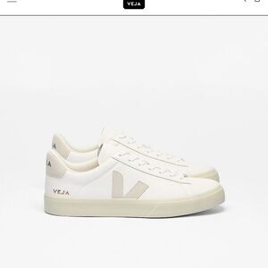 Veja White Cream Athletic Shoes